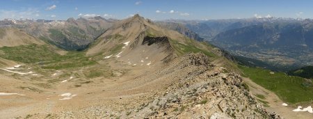 Dans la descente vers la Crête de Rougnous