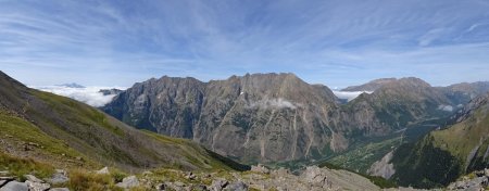 Vue sur la vallée du col d’Ornon