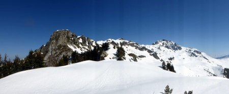 Grand Mas (2297m), Rocher du Vieux (2252m), Roche Bénite (2291m)