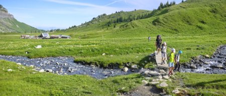 Depuis Alfred Wills, départ vers le lac d’Anterne