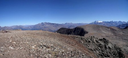 Du sommet du Taillefer, panorama nord et est