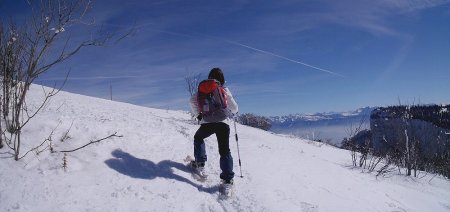 Les derniers mètres avant le sommet de la Buffe