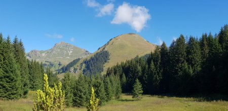 Chalune et Uble depuis le sentier