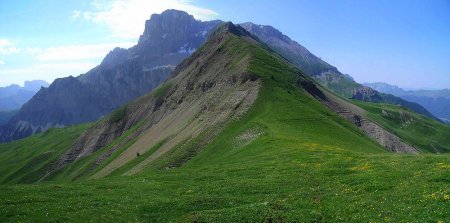 sur la pente de l’aiguille