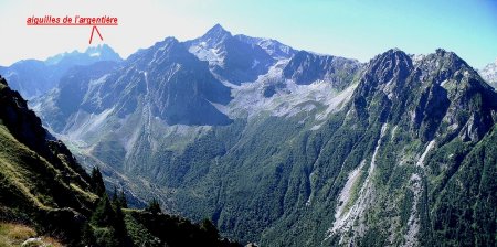 Vue sur les Aiguilles de l’Argentière et la Combe Madame