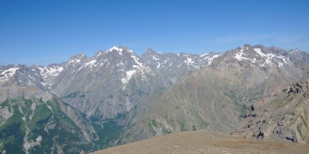 Belvédère au sommet : Massif des Ecrins