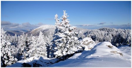 Vue sur Roche Franche et les crêtes du haut Jura