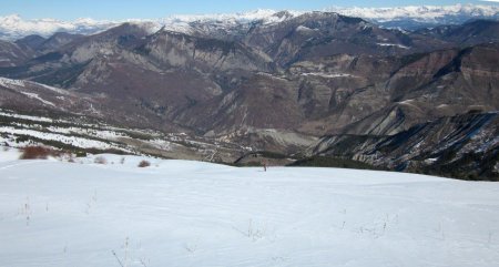 Vue sur l’arc des alpes du sud