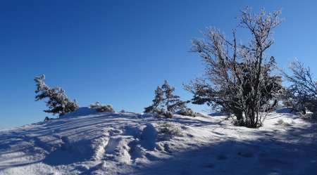 Parcours sur la ligne de crête.