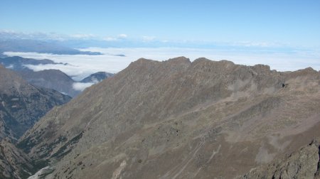 Vue vers la plaine du Pô