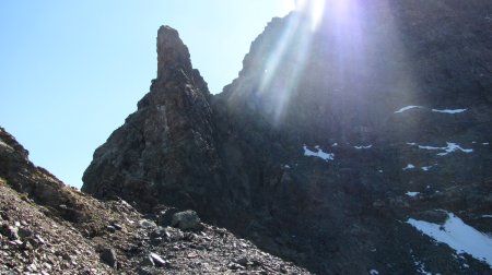 Arrivée au Col des Lances