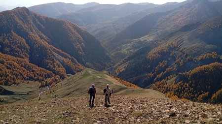 Descente vers la cabane de Rougnouse Haute