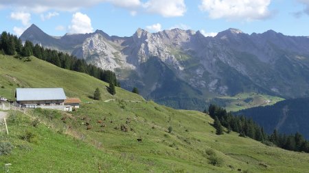 Chalets de Châtillon vus du col.