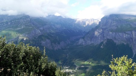 Vue d’ensemble sur la vallée du Giffre