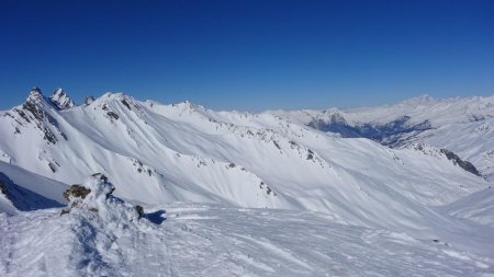 Aiguilles d’Arves et Mont Blanc