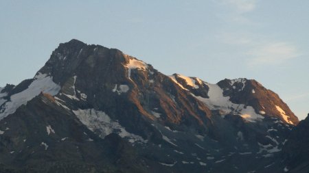 Coucher de soleil sur le Mont Pourri.