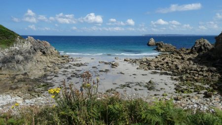 Départ de la plage de Lesven.