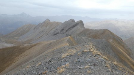 La crête parcourue.