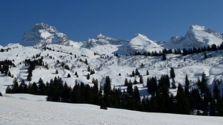 Pointe Percée, Pointe des Verts, Pointe de Chombas, Mont Charvet.