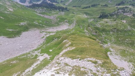 Vue arrière après le deuxième ressaut