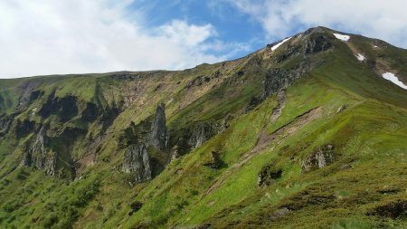 L’Aiguille du Moine sous le Puy Ferrand