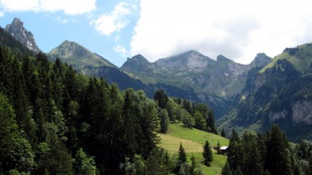 Vue globale vers le sud : le Charvin va t-il se découvrir ?