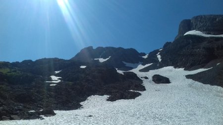 Montée vers le point 2548 à gauche