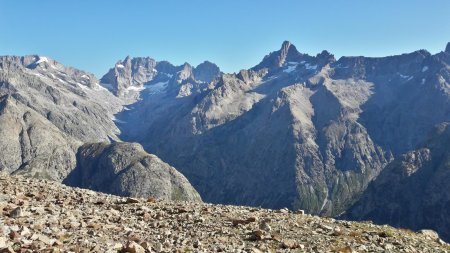 La Meije depuis le replat sur la crête