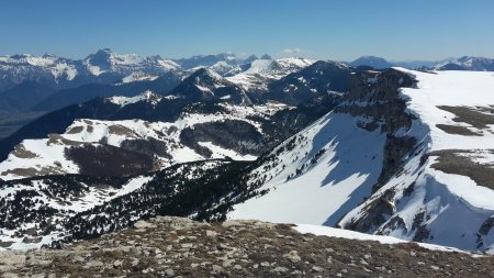 Du sommet, à 1972m, point culminant de la sortie.