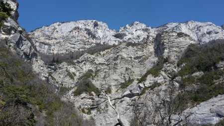 Les falaises dans la traversée.