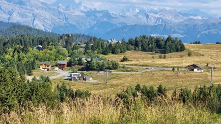 Zoom sur la gare avale du Télésiège du Haut Fleury