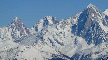 Aiguille du Chardonnet, Aiguille d’Argentière et Aiguille Verte.