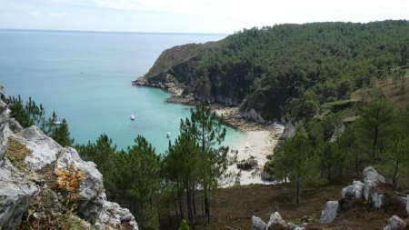 Belle plage tout le long du parcours.