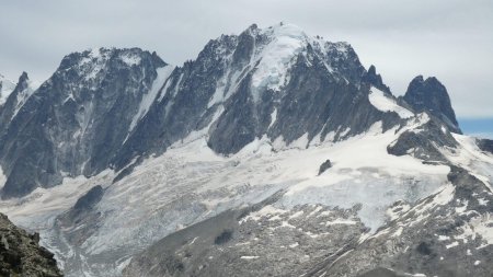 Les Droites, l’Aiguille Verte et les Drus.