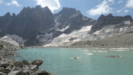 lac du Pavé, glacier du Clot des Cavales, Roche Méane...