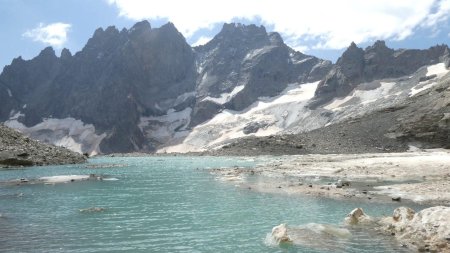 lac du Pavé, glacier du Clot des Cavales, Roche Méane...