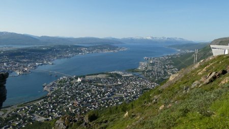 Beau point de vue sur Tromsø.