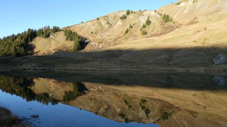 Retour au lac des Fées en fin de journée.