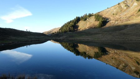 Retour au lac des Fées en fin de journée.