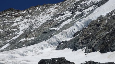 Séracs sur le haut du glacier du Geay.