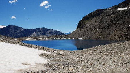 L’arrivée au lac Blanc (lac d’ombilic).