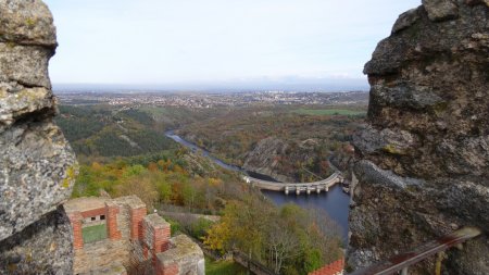 Au sommet de la tour.