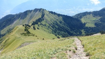 Descente sur le col du Drison, le Parc du Mouton