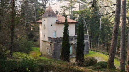 Musée Noisot, dans le parc qui abrite une belle pinède (pin laricio de Corse).