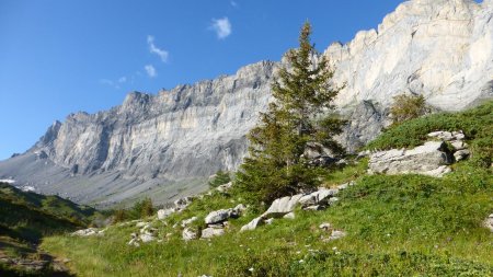 Rochers des Fiz, Vue arrière