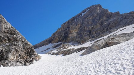 En montée sur le glacier.