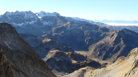 Du Col du Crozet, vue sur Belledonne Sud.