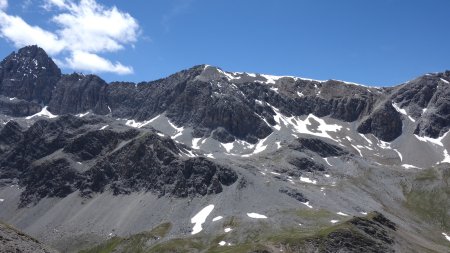 Le massif du Rochebrune vu du pic du vallon Crouzet