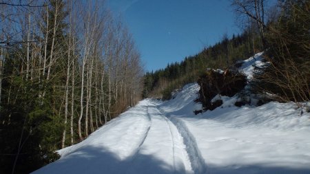 Piste ennneigée du versant nord.