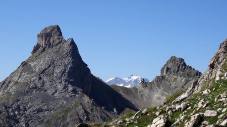 Pointe de la Fourche, les Agneaux, pic de la Ceinture.